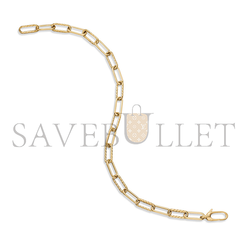DAVID YURMAN DY MADISON CHAIN BRACELET 18K YELLOW GOLD, 4MM B17841 88